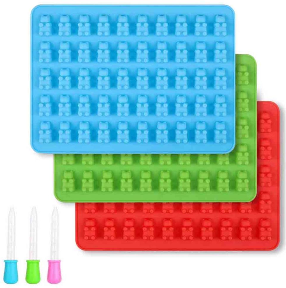 Qttvbtna -Siliconen Gummibeertjes Vorm (3 stuks)