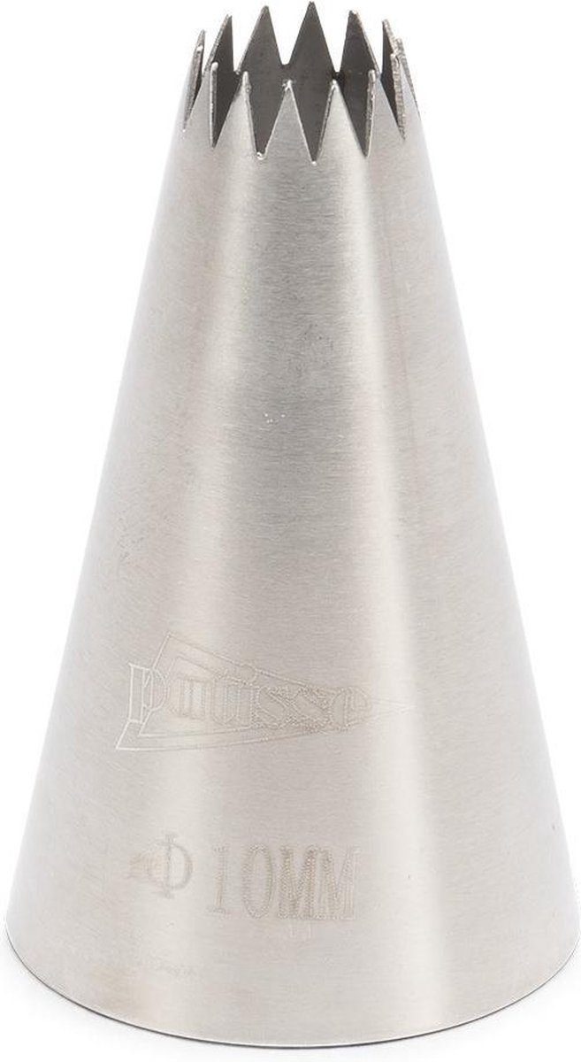 Patisse spuitmondje rvs kroon 12 mm