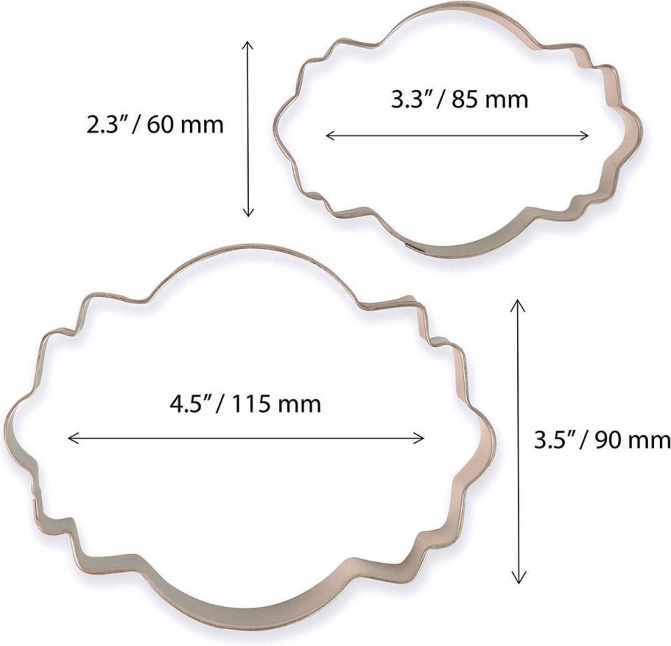 PME Cookie en Cake Uitsteker Style 4 Set/2