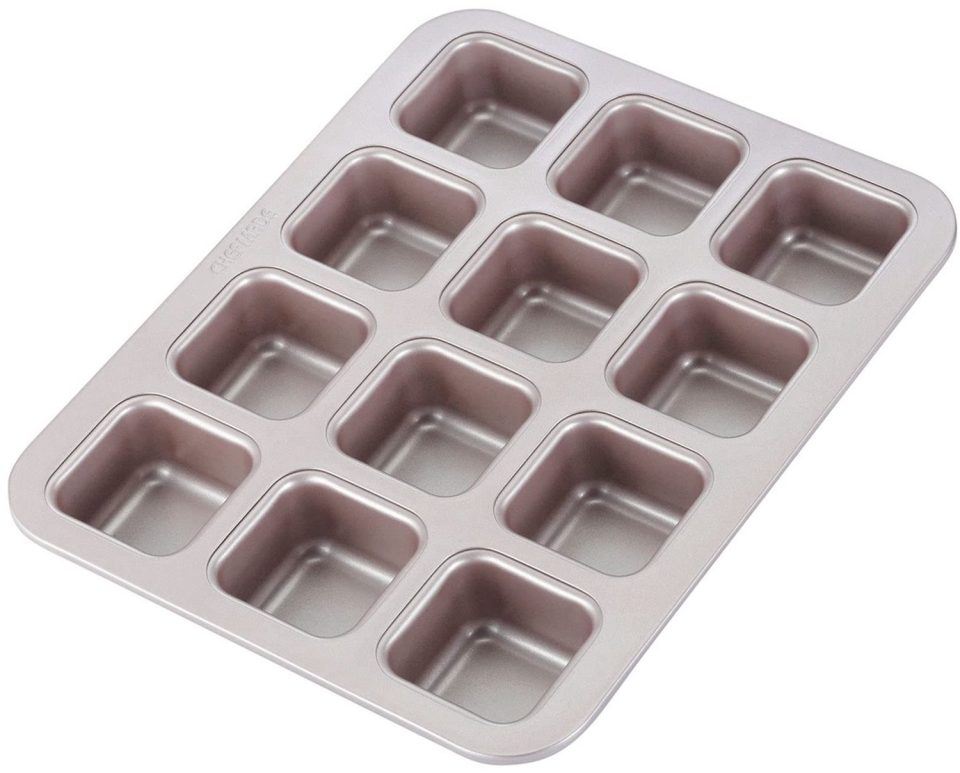 Duraxl muffinvorm Browniepan 12 holtes Champagnegoud