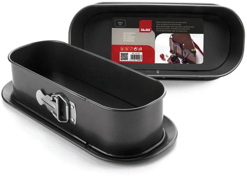 Ibili springvorm Moka Cake Met Extra Bodem Zwart 30 x 11 cm
