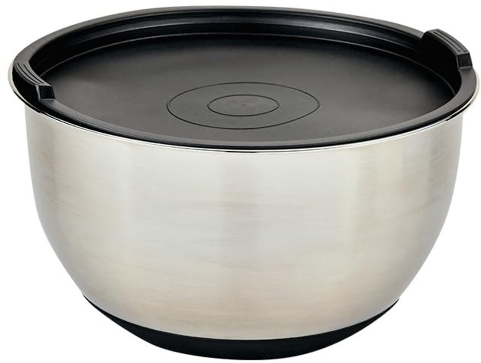 Duraxl Mengkom met deksel Roestvrij staal Ø Zilver 18 cm