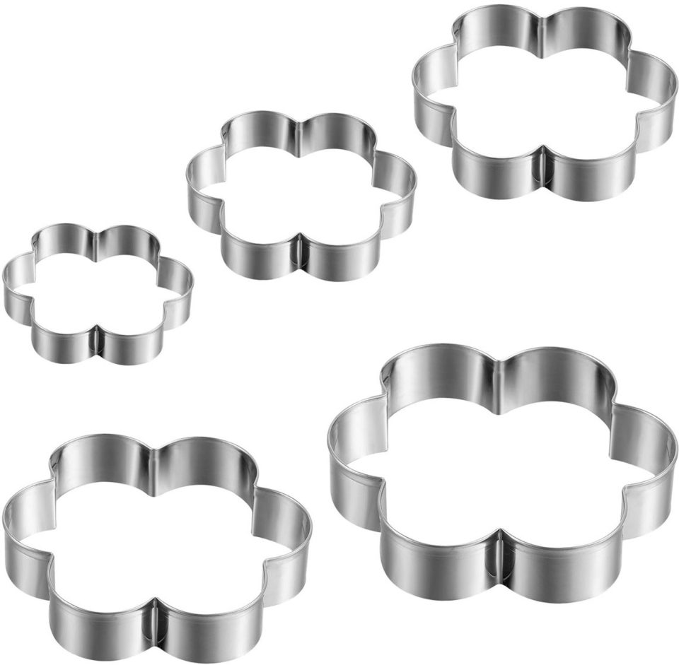 Duraxl Koekjessnijder Bloemvorm Roestvrij staal (5 stuks)