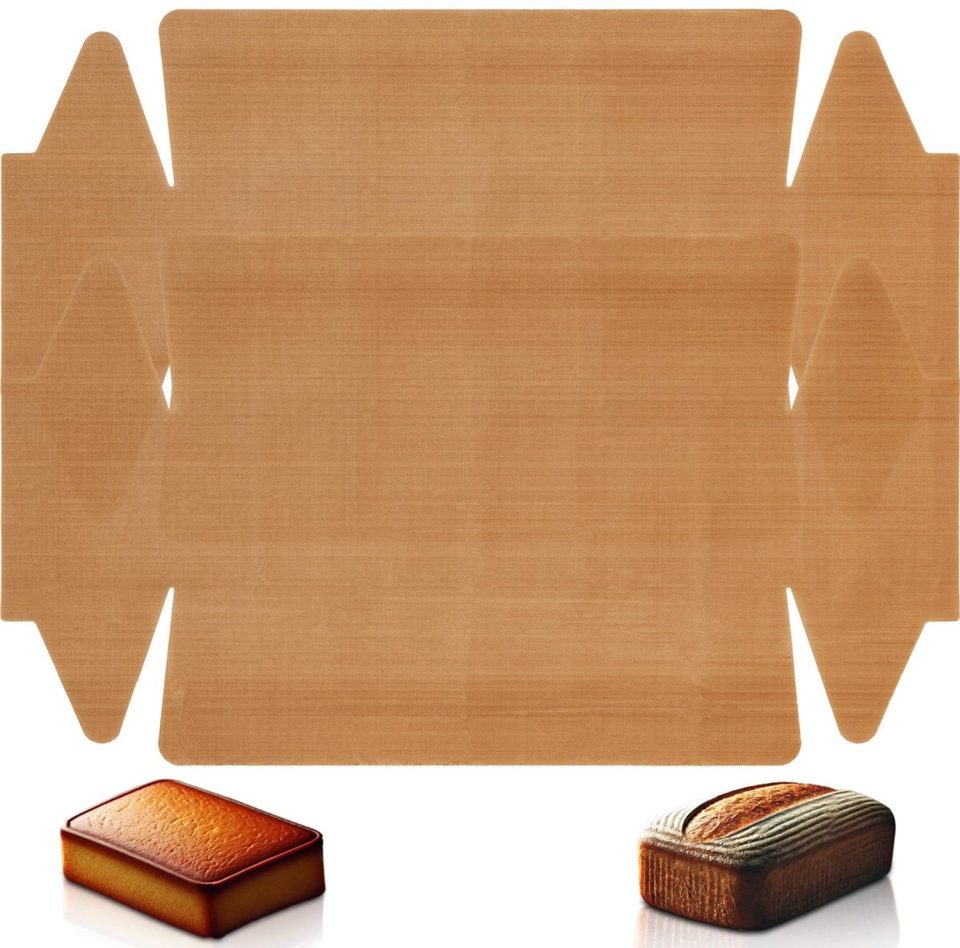 Duraxl bakpapier Herbruikbaar Kastenvorm Set van 2 43 x 23 cm