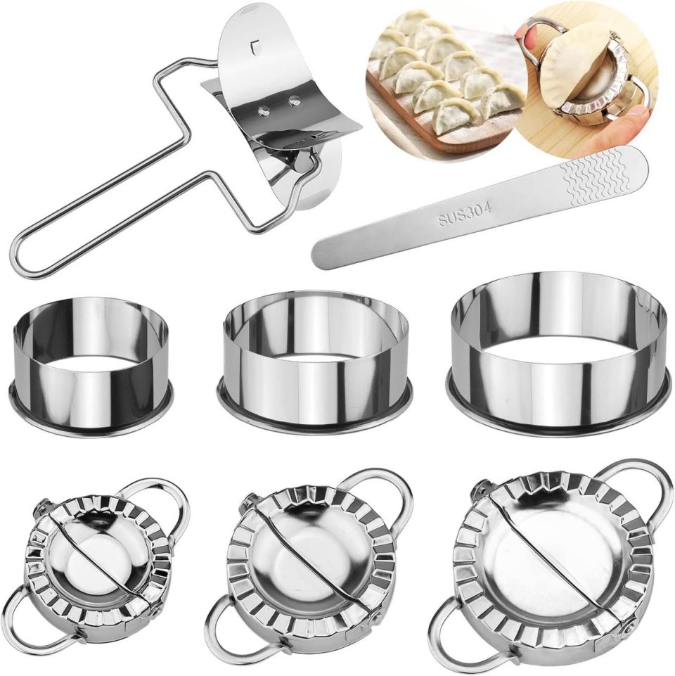 Famanu 8-delige RVS ravioli en dumpling set