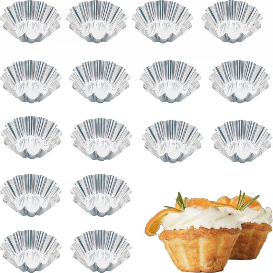 Duraxl taartvorm Muffinvorm Roestvrij staal (16 stuks)