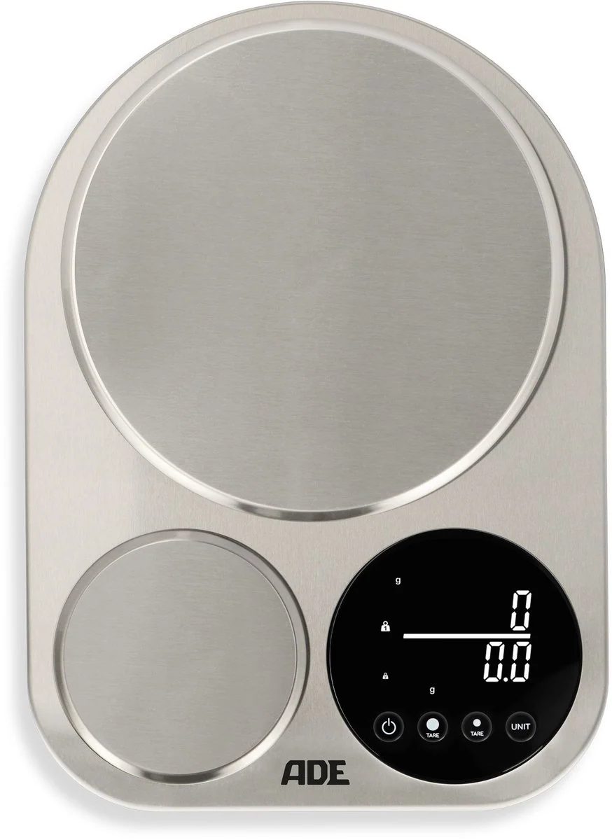 ADE Digitale Keukenweegschaal Duo Isabella Incl. 3X Aaa 23X16,5 cm