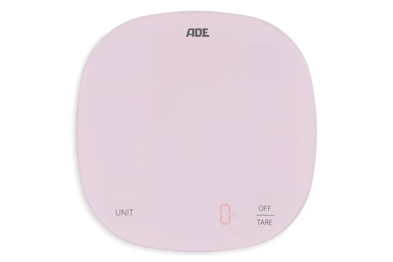 ADE Digitale Keukenweegschaal Pastel Pink 18X18 cm 10 kg