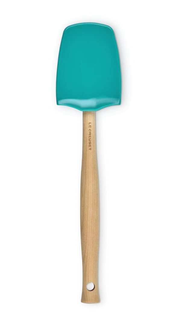 Le Creuset Premium grote lepelspatel Bleu Riviera Silicone