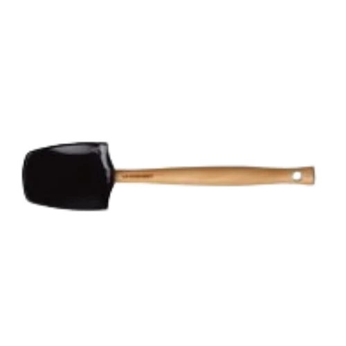 Le Creuset Silicone Premium grote lepelspatel in Ebbenzwart