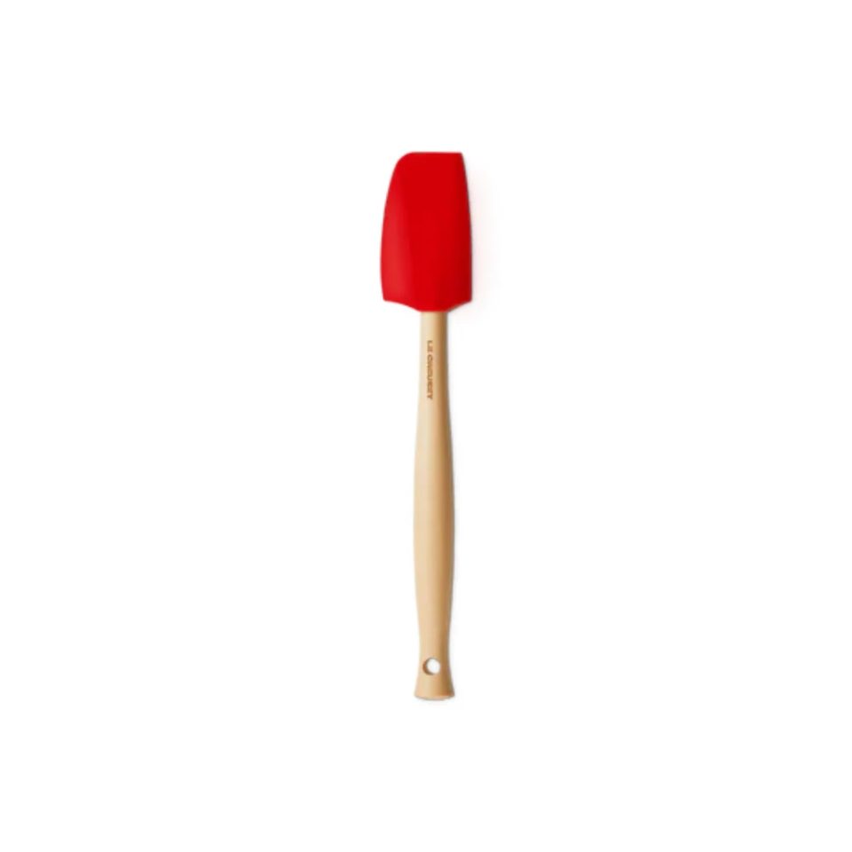 Le Creuset Silicone Premium kleine spatel in Kersenrood