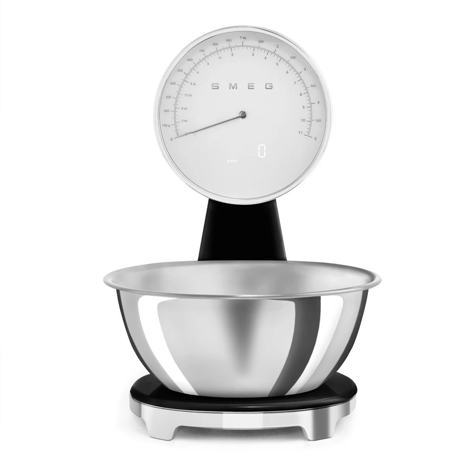 Smeg KSF01BLWW Keukenweegschaal analoog/digitaal zwart