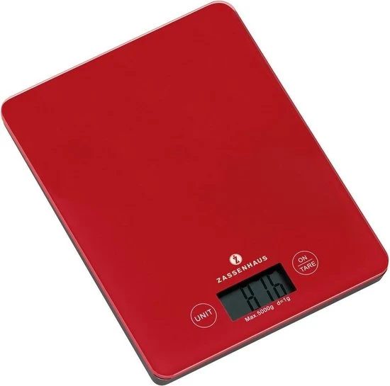 zassenhaus Digitale Keukenweegschaal balance, rood