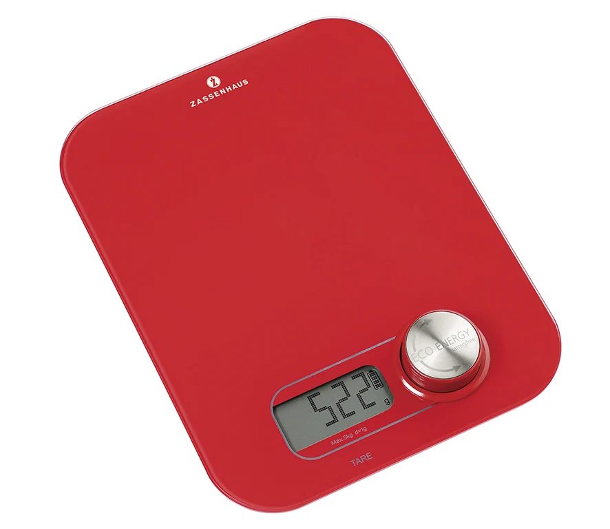 zassenhaus Digitale Keukenweegschaal ECO energy, rood