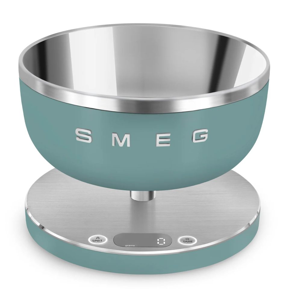 Smeg KSC01EGMWW Keukenweegschaal emerald green