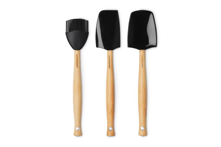 Le Creuset Premium Spatels set van 3 Zwart