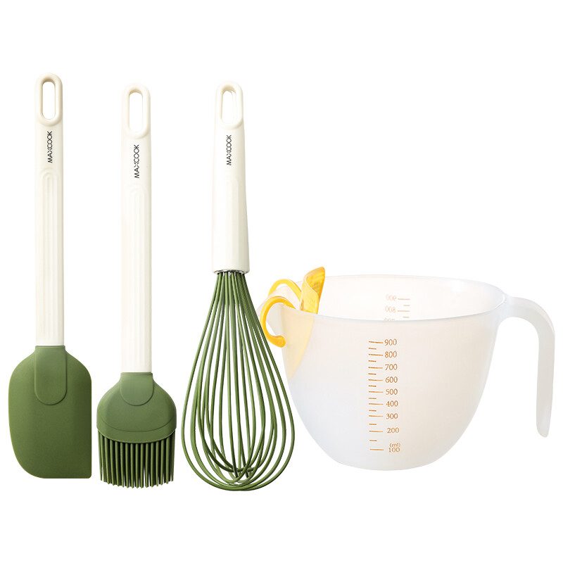 Maxcook Bakgereedschapset van met Oliekwast (4 stuks)