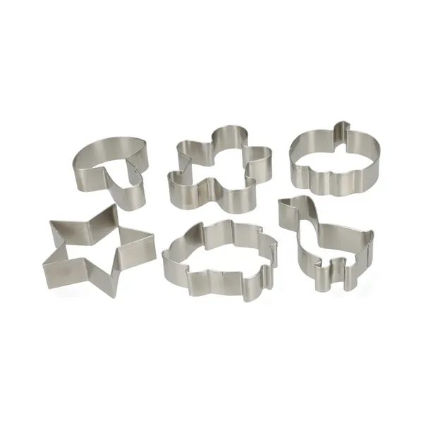 Dille & Kamille Uitsteekvormen, recycled rvs, set van 6