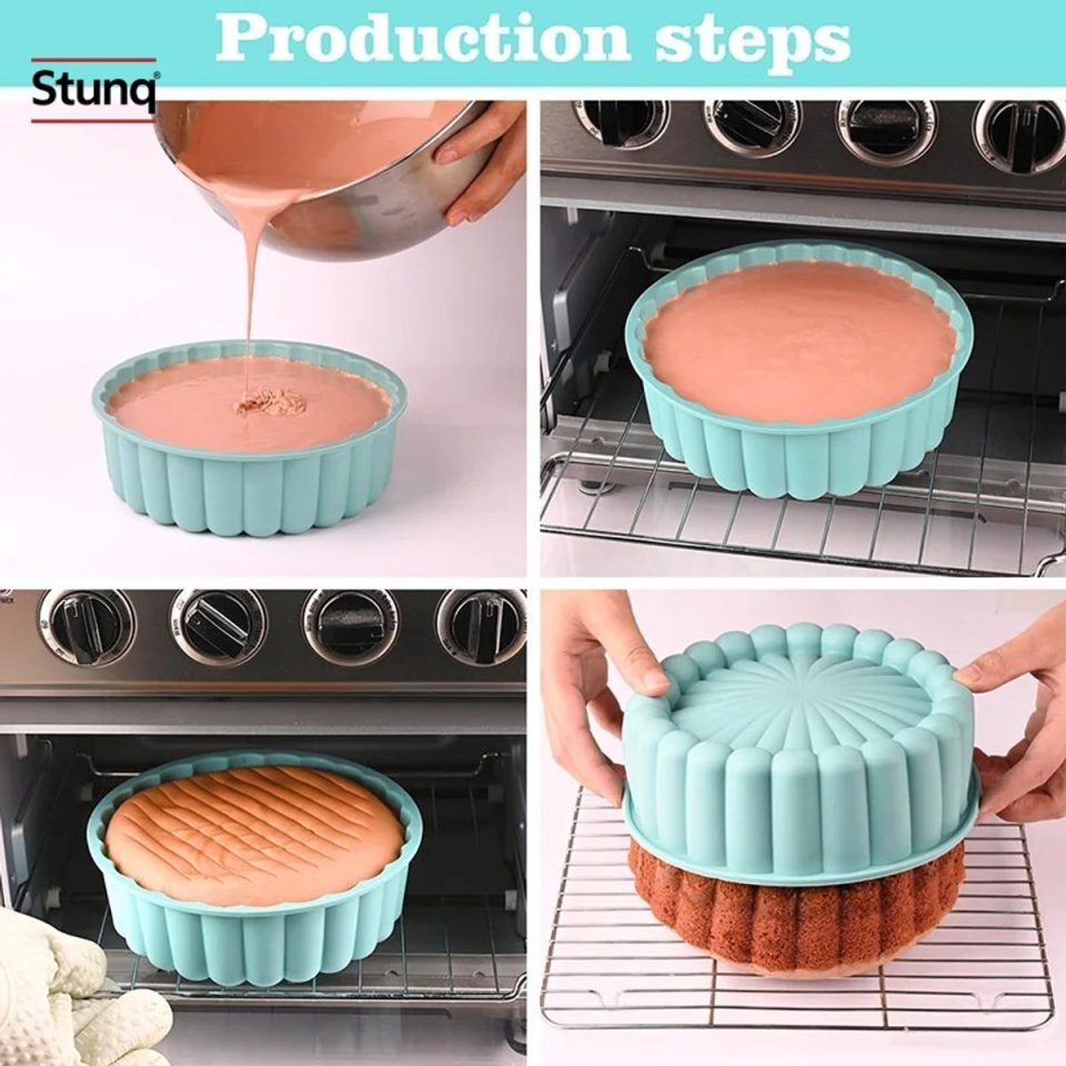 Stunq cakevorm Charlotte Siliconen Lichtblauw