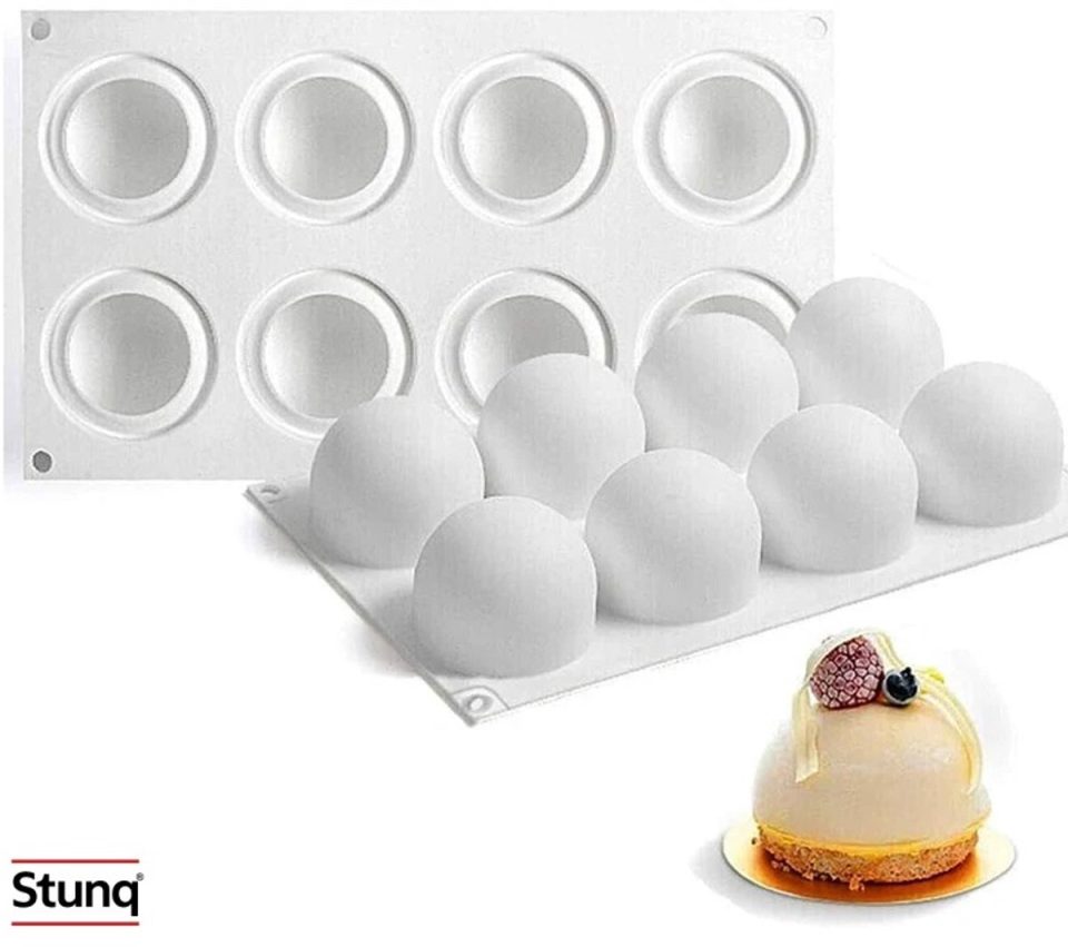 Stunq siliconen mal 3D Bol voor Mousse, Chocolade & Truffels