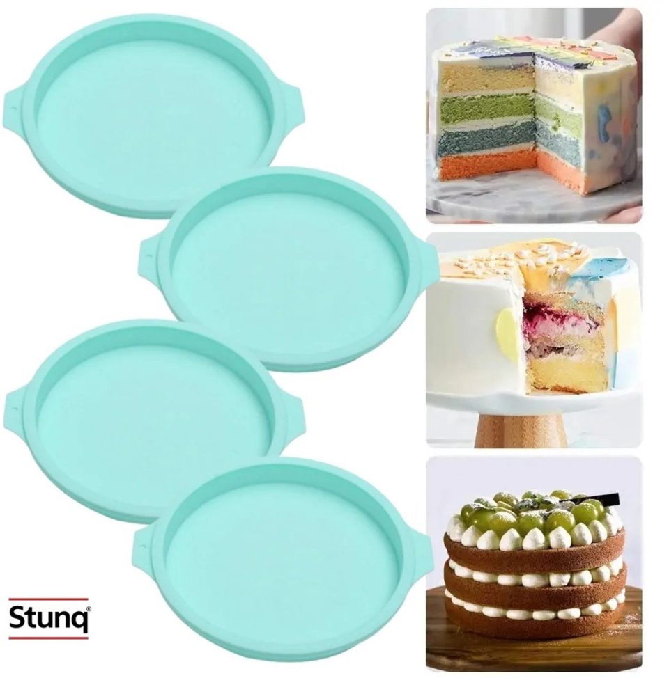 Stunq cakevorm Ronde Siliconen (4 stuks)