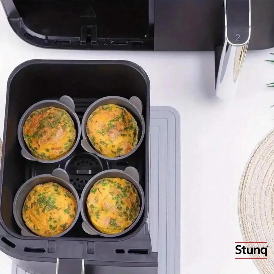 Stunq airfryer Siliconen Ei-Stroper Mal Grijs