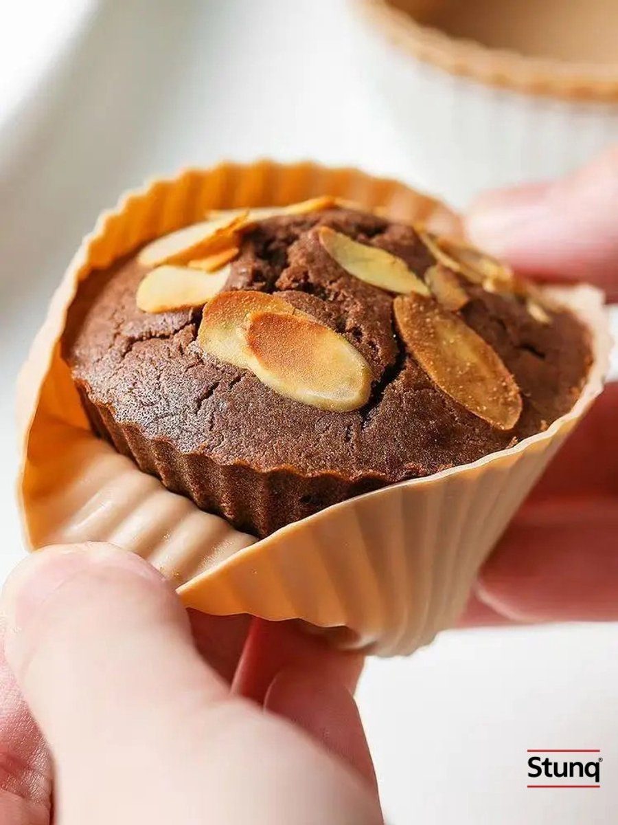 Stunq muffinvorm Siliconen Oranje/Perzik